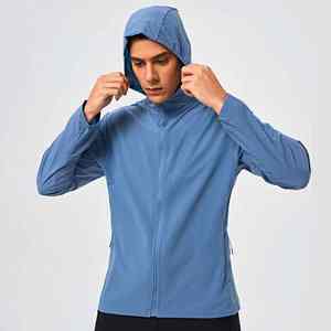 Veste coupe-vent légère imperméable en polyester/coton à capuche, camouflage, décontractée, protection solaire - Product Image 1