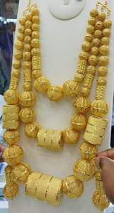 Ensemble de bijoux classiques de Dubaï plaqué or 24 carats pour un style classique - Product Image 2