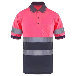 Oem Wholesale <b>Hi</b> <b>Vis</b> Reflective <b>Shirt</b> Custom color short Sleeve Safety polo <b>Shirt</b> Low Moq Custom Logo Safety <b>T</b> <b>Shirt</b> for Man - Product Image 6
