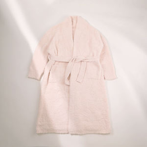 Bata de Baño Vintage de Invierno para Mujer, de Felpa Suave y Esponjosa, con Logotipo Personalizado, 100% Algodón Terry, Cintura Elástica - Product Image 2