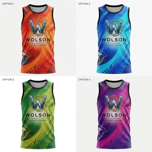 Fashion Sports Sublimation Unisex Vest Custom Design Sleeveless Training <b>Shirt</b> for Workout Running Fitness Team Sports Formal - Product Image 1