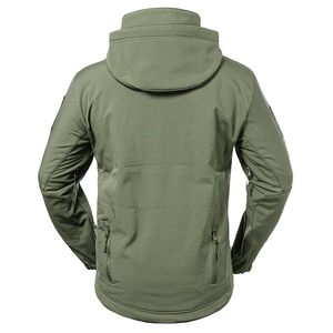 เสื้อแจ็กเก็ตสีเขียวเข้มสำหรับผู้ชาย, สินค้ามาใหม่เสื้อแจ็คเก็ตผิวนอกเนื้อนุ่มใส่สบายใช้กลางแจ้งเสื้อกันลมออกแบบได้ตามต้องการ - Product Image 2