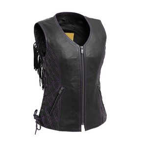 Nouveau design Gilet de moto en cuir à la mode Gilet en cuir d'extérieur de haute qualité Gilet de moto de style personnalisé - Product Image 1