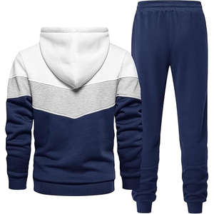 Nouvel arrivage Pull à capuche personnalisable pour hommes Jogger Survêtement Ensemble Séchage rapide Respirant Haute qualité 100% Coton Survêtements - Product Image 3