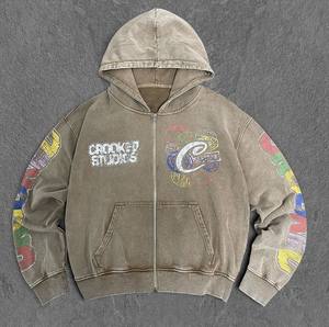 Nouveaux sweats d'hiver lourds de luxe pour hommes Sweats à capuche imprimés personnalisés de qualité supérieure - Product Image 2