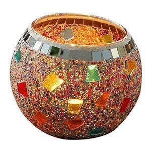 ที่ใส่น้ำชาโมเสกทำจากแก้วตกแต่งสำหรับบ้านคาเฟ่และสปาที่วางกาน้ำชาโมเสกทำด้วยมือด้วยการออกแบบที่เป็นเอกลักษณ์ - Product Image 3