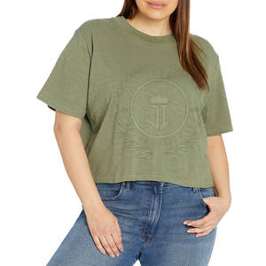 Made in Pakistan Summer Casual Eco-Friendly <b>Crop</b> Top <b>T</b> <b>Shirt</b> New Design 2025 O-neck Regular <b>Fit</b> - Product Image 4