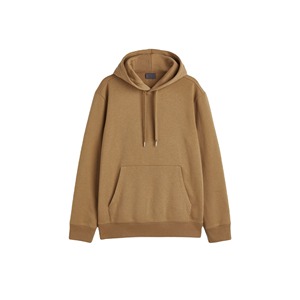 Sudadera con capucha de algodón Unisex para hombre, sudadera teñida lisa con logotipo bordado y cordón de lana térmica para invierno - Product Image 4