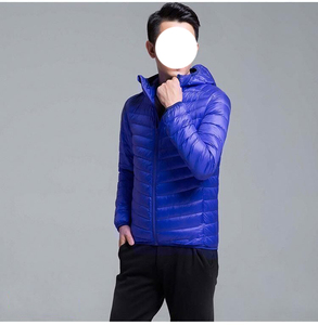 แจ็คเก็ตขนเป็ดมีฮู้ดสำหรับผู้ชาย, เสื้อกันหนาวขนเป็ดกันหนาว - Product Image 5