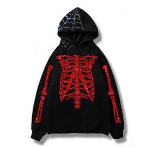 Sudaderas con Capucha de Invierno para Hombre, Hechas a Medida con Pedrería, Logotipo Personalizado, 100% Algodón Orgánico Transpirable - Product Image 1