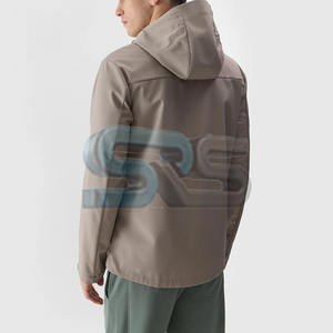 Veste d'hiver Softshell imperméable coupe-vent pour hommes de qualité supérieure Style à capuche long enduit respirant pour l'extérieur - Product Image 2