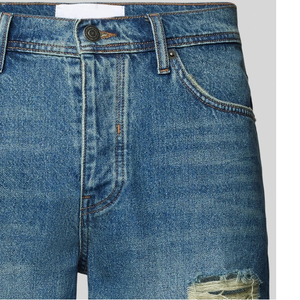 High Street Style Mid Elastic Plain Dyed Precio al por mayor Low MOQ Best Jeans Shorts para hombres Diseños elegantes y nuevos al por mayor - Product Image 4