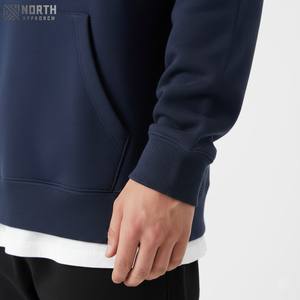 Sweats à capuche personnalisés de haute qualité en molleton de coton 100% Broderie à patch épais 400 g/m² Sweats à capuche en coton pour hommes Sweats à capuche réversibles - Product Image 4