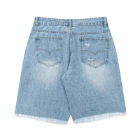 Shorts en jean décontractés pour hommes, tendance streetwear, été, nouvelle collection, écologiques, respirants, extensibles, style hip hop