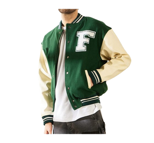 Offre Spéciale veste universitaire en laine d'hiver lourde veste de baseball à capuche avec logo personnalisé manches en cuir brodées caractéristiques classiques - Product Image 4