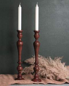 Supports de bougies en bois pour la décoration de la maison, pour les mariages, les dîners et les festivals - Product Image 5