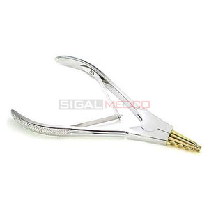 Alicates de apertura de anillo de punta de latón Construcción de acero inoxidable Agarre antideslizante Fabricación de joyas Expansor de anillo de reparación artesanal - Product Image 5