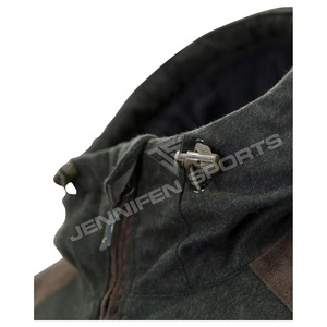 Veste de chasse et de safari pour homme en laine 100% coupe-vent tactique d'hiver en gros avec fermeture éclair sur le devant - Product Image 3