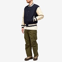 Veste de baseball noire personnalisée pour homme, logo brodé Lettermen, hiver, 100% coton, style streetwear, manteau long, col montant