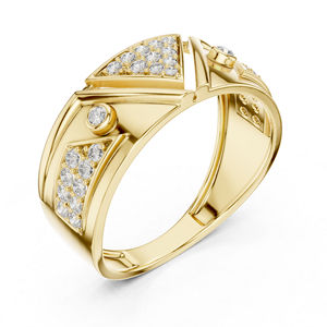 แหวนครบรอบเพชรทรงกลมที่เพาะเลี้ยงในห้องปฏิบัติการทองคำขาว 14K สำหรับผู้หญิง |   เพชรที่เพาะเลี้ยงใหม่ - Product Image 5