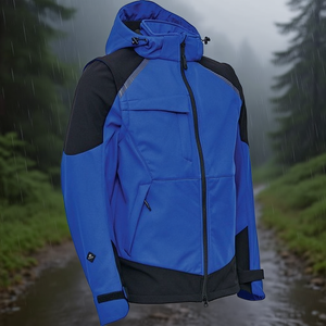 Veste Softshell Elka bleu royal/noir pour travailler par temps extrême - Product Image 3