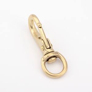 พวงกุญแจล็อบสเตอร์ทองเหลืองทำจากหนังทำมือทำจากญี่ปุ่นชิ้นส่วนกระเป๋าพิเศษ - Product Image 3