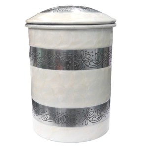 Urnes de crémation en fer galvanisé Europe de haute qualité Urnes de crémation en métal en gros avec couleur noire et rose - Product Image 5