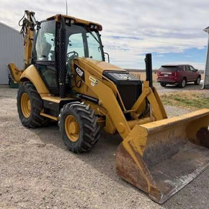 รถตักดิน Caterpillar 424 4WD พร้อมหัวเจาะ แอร์ ระบบเลื่อนด้านข้าง ราคาถูก ขาย - Product Image 1