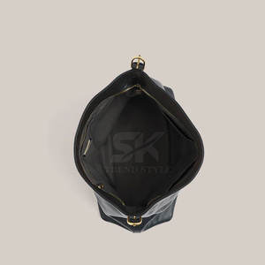 Nuevo Bolso Hobo de Cuero de Alta Calidad de un Solo Color, Informal, Cómodo, de Cuero de un Solo Color - Product Image 5