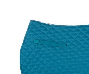 High Quality Durable English Saddle <b>Pad</b> Comfortable Blue Soft <b>Foam</b> <b>Padded</b> Cotton Polyester Maizan International for Horse Riding - Product Image 2