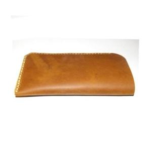 Étui à lunettes en cuir imprimé avec Logo personnalisé de couleur marron de haute qualité - Product Image 1