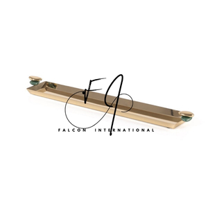 Bandeja rectangular de acero y resina para servir, vajilla de gran calidad, bandeja para servir alimentos, precios seguros - Product Image 2