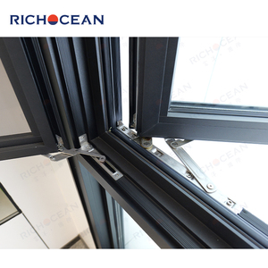 Fenêtre <span class=keywords><strong>à</strong></span> battants en verre trempé triple <span class=keywords><strong>vitrage</strong></span> RICHOCEAN USA résistante aux ouragans, <span class=keywords><strong>fenêtres</strong></span> extérieures de maison avec moustiquaire - Product Image 5