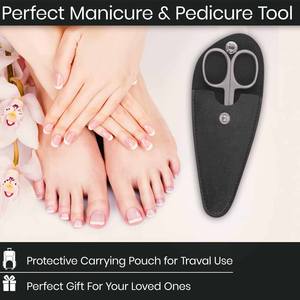 กรรไกรตัดหนังเล็บส่วนบุคคล คมพิเศษ ทำจากสแตนเลส พร้อมซองหนัง - Product Image 5