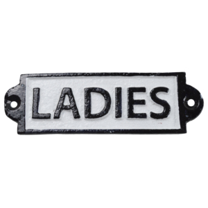 Plaque de porte en fonte style ancien, design rustique noir et blanc, décoration décorative en fonte - Product Image 5