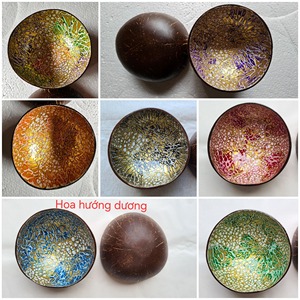 ชุดชามกะลามะพร้าวตกแต่ง-ทำจากมะพร้าวธรรมชาติและเปลือกหอยแกะสลักที่เป็นมิตรต่อสิ่งแวดล้อมของตกแต่งบ้าน - Product Image 5