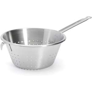 Hot Selling Kitchen Strainer Colander Fruit Vegetable <b>Rice</b> Washing Basket Silver Stainless Steel Colander for Easy Drainage - Product Image 1