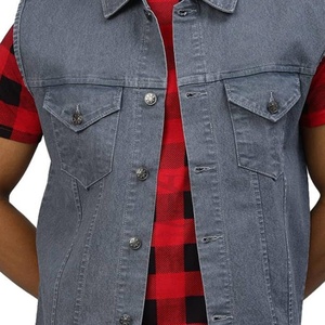 High Quality Winter Denim <b>Vest</b> for Men Streetwear Custom Logo Classic Look 100% Cotton Quick Dry Down Filled <b>Heated</b> - Product Image 4