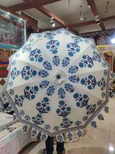 ร่มกันแดดในสวนลายบล็อกมือร่มกันแดดอินเดียร่มกันแดดตกแต่งกลางแจ้งขายส่งและกำหนดเอง - Product Image 6