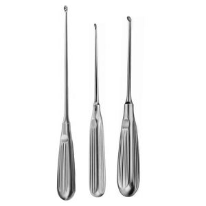Curette à os brun personnalisée Cuillère ronde et pointue à manche en acier à tige droite et coupe ovale Instruments orthopédiques pour os - Product Image 4
