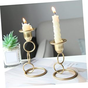 Fancy Design Metal Gold Tapered <b>iron</b> Candlestick Living Room Decoration Creative <b>Crafts</b> <b>Iron</b> Candlestick set of 3 - Product Image 3