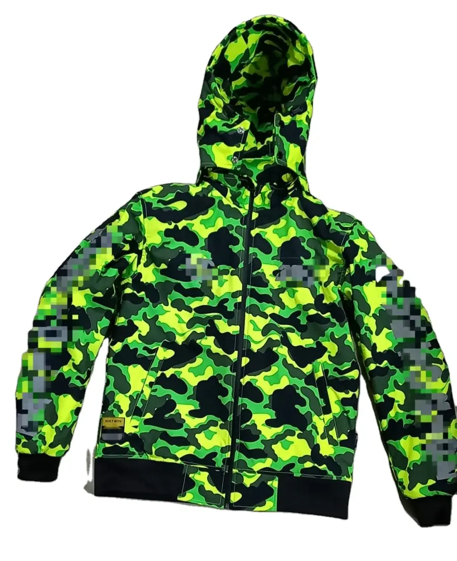 Armor Jacket Back Support Motorcycle Auto Racing Wear Camouflage Sublimated florescent Jacket OEM customized Jacket