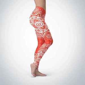 Mallas de yoga con cintura elástica para mujer, ajuste de compresión, cintura alta, pantalones de gimnasio que absorben la humedad para entrenamiento y uso deportivo - Product Image 5