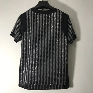 เสื้อยืดผ้าฝ้ายพิมพ์ลายพลอยเทียมสำหรับผู้ชายเสื้อยืดฮิปฮอปบลิงสำหรับสตรีทแวร์และแฟชั่นฤดูร้อน - Product Image 3