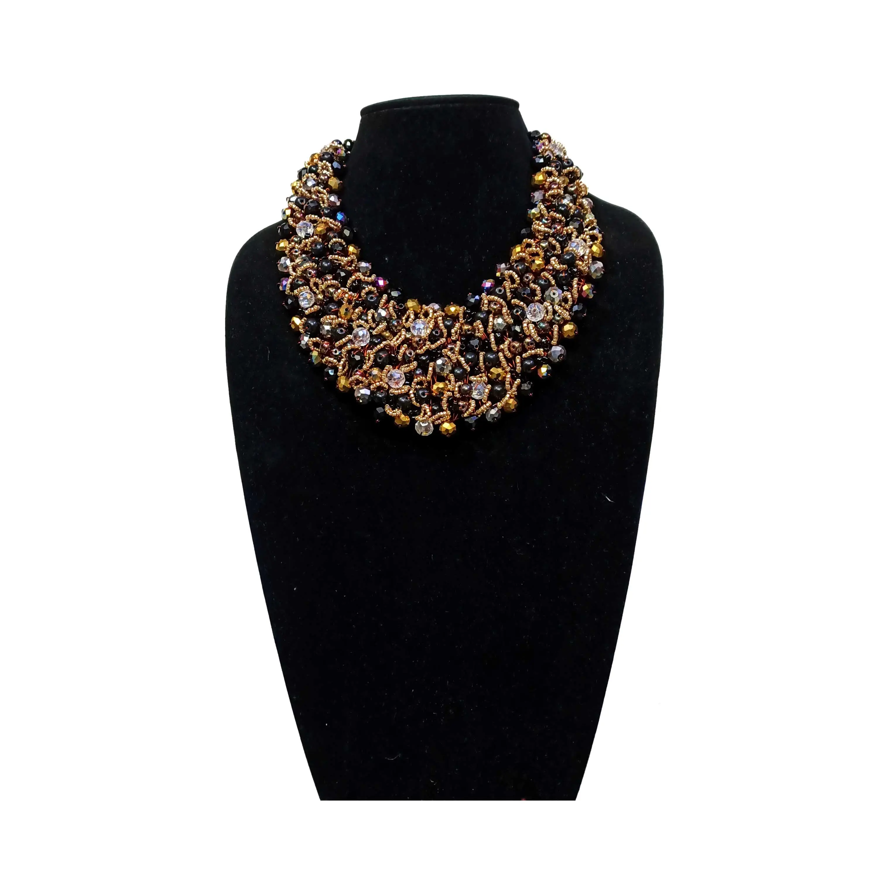 Meilleure vente bijoux bohèmes faits à la main pierres naturelles et collier de perles pour les femmes coloré court collier de perles tour de cou personnalisé