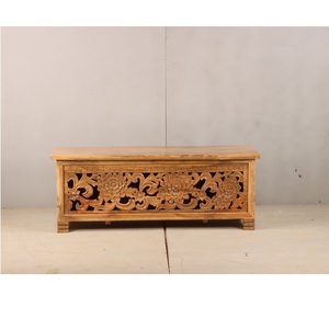 Luxury Wooden <b>Storage</b> Box Trunk Furniture with Multi Purpose <b>Storage</b> Function for Bedding Toys <b>Clothes</b> and Household Essentials - Product Image 1