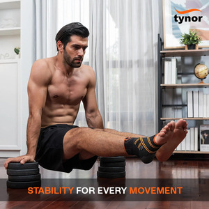 Attelle de cheville respirante et réglable Air Pro pour la compression, légère et élastique, idéale pour le basketball, la course à pied et le cyclisme (vente en gros) - Product Image 6