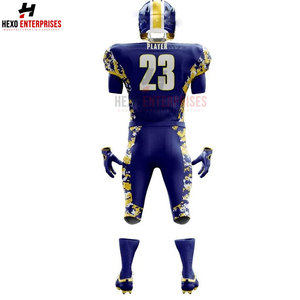 Vente en gros de maillots de football américain personnalisés, ensembles de pantalons, uniformes grande taille XL, hauts à motifs vierges et uniformes de style numérique - Product Image 2