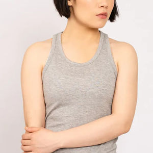 2025 última moda de secado rápido mujeres gimnasio Yoga camiseta sin mangas mujeres de talla grande transpirable camisetas sin mangas para mujeres al por mayor - Product Image 4