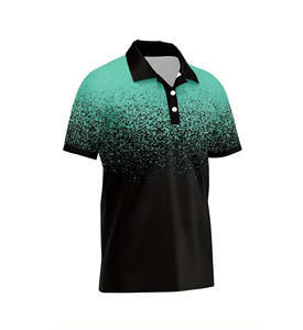 Polo de hombre con logotipo personalizado de poliéster de secado rápido al por mayor de talla grande polo - Product Image 5